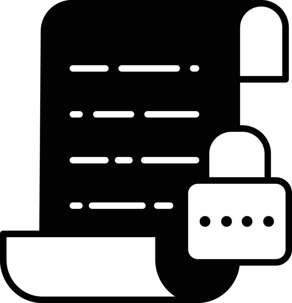 Password protection icon vector