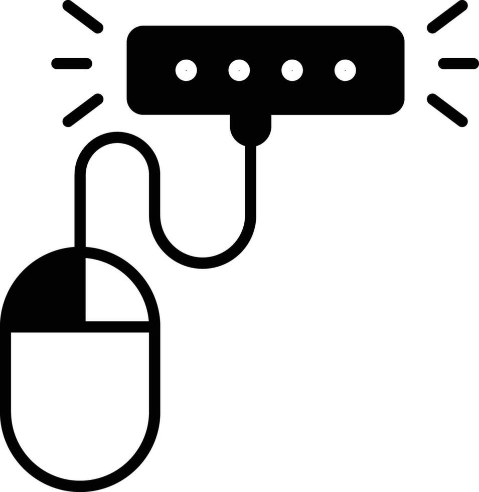 type password solid glyph vector illustration