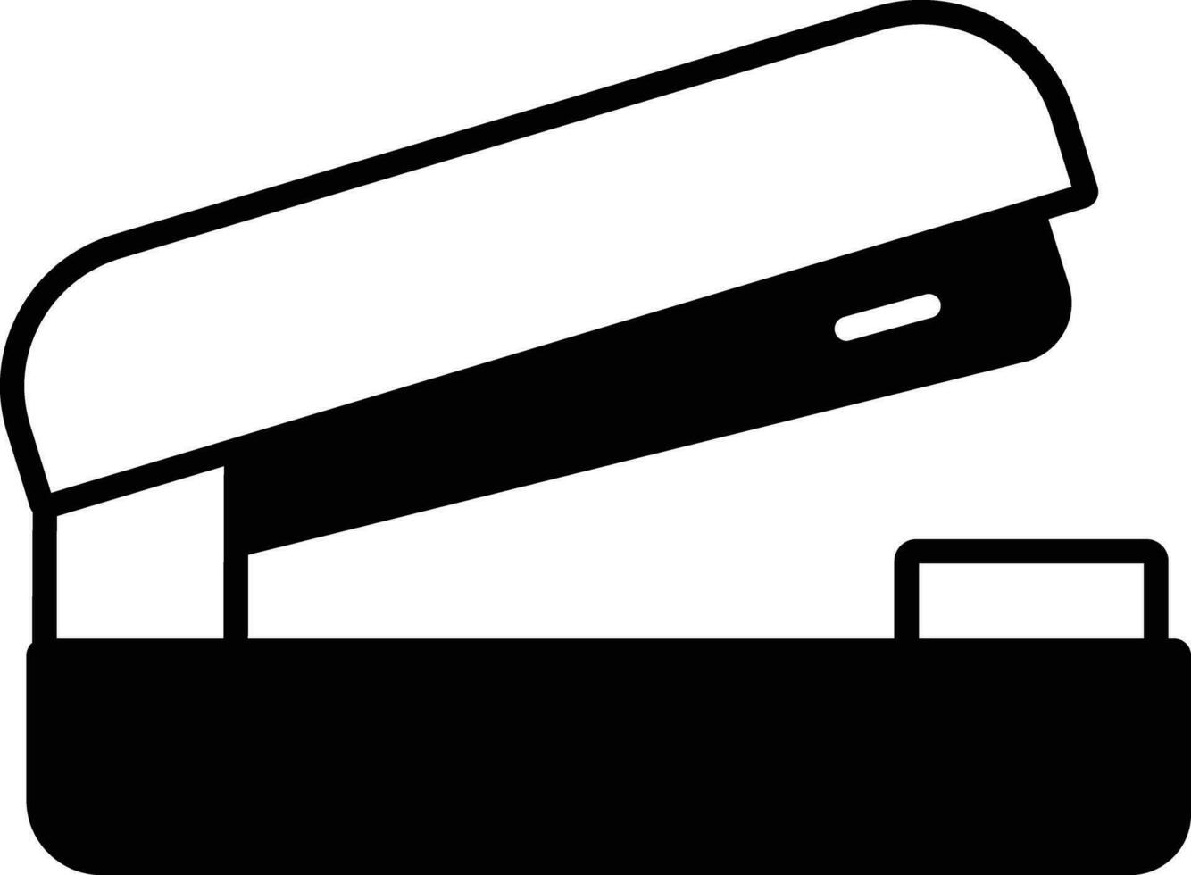 Stapler solid glyph vector illustration