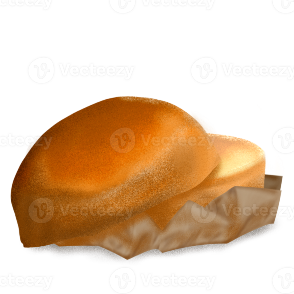The Bun png image for food concept