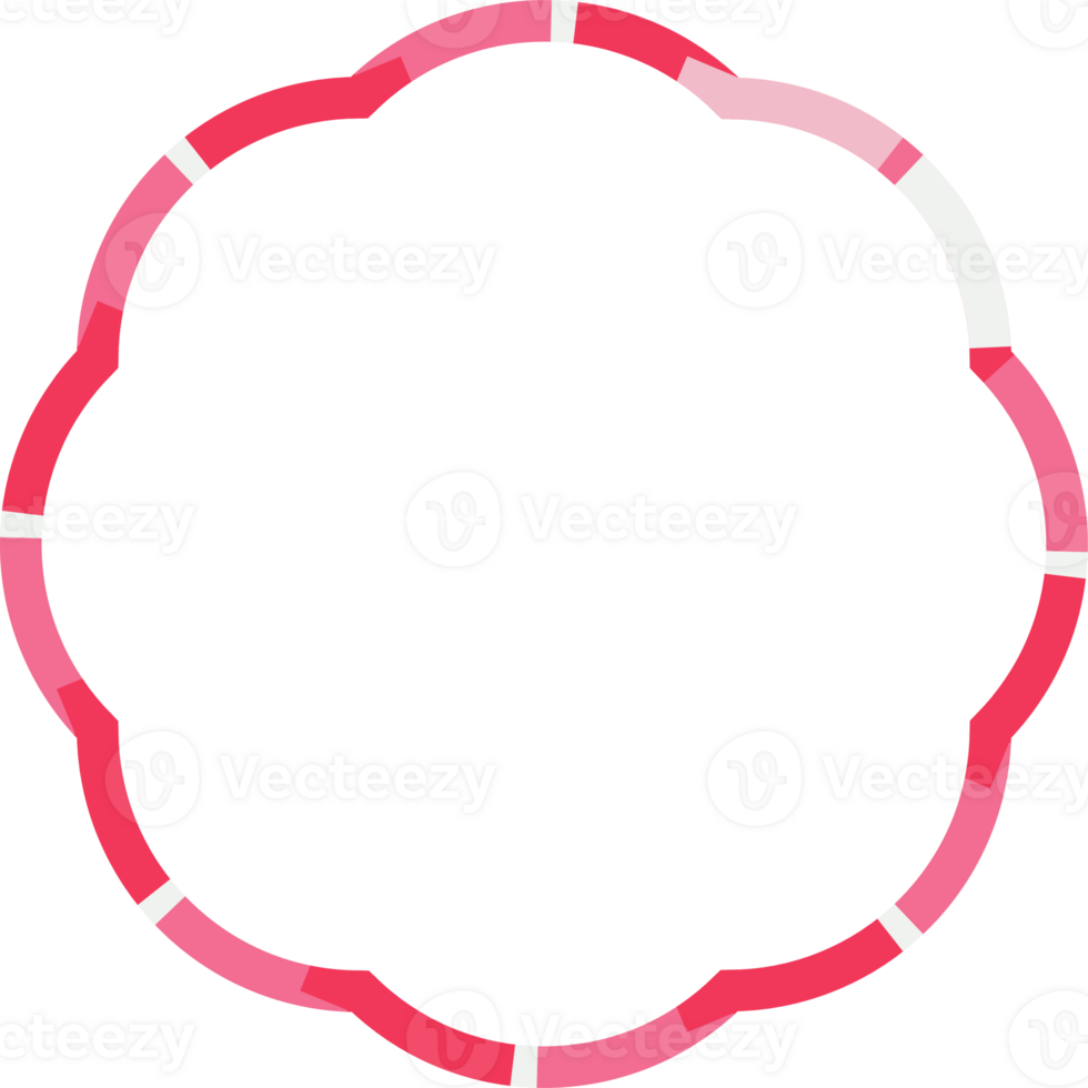 The pink frame label for decor or valentine concept. png