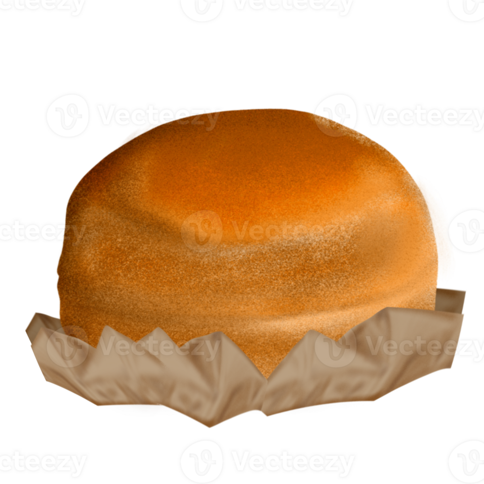 The Bun png image for food concept