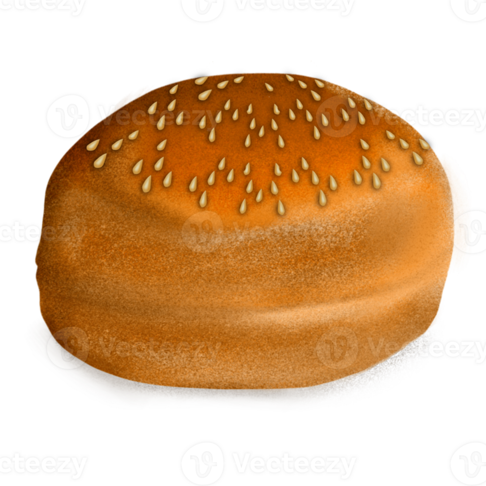 The Bun png image for food concept