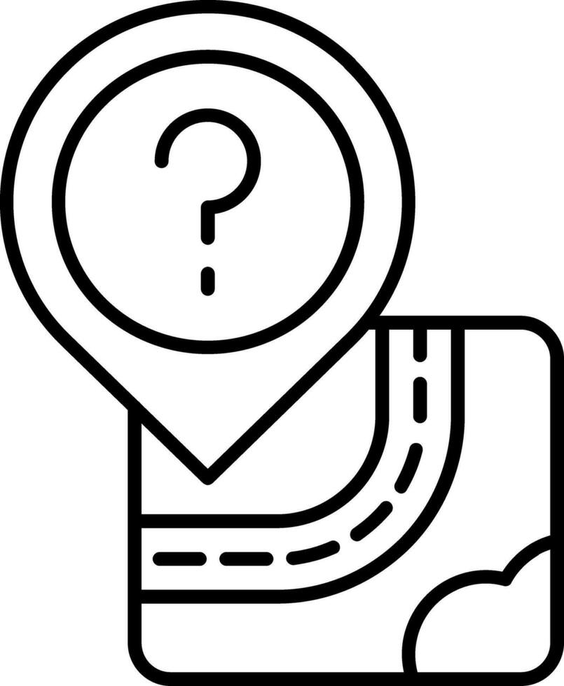 Question Line Icon vector