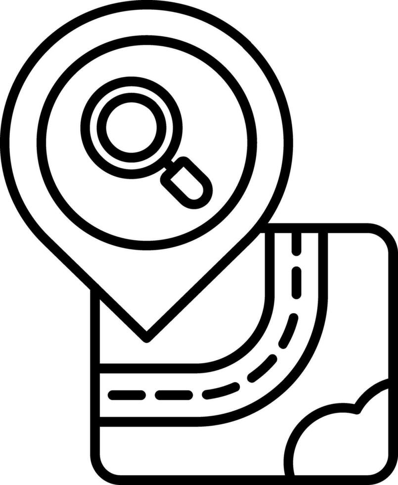 Find Line Icon vector