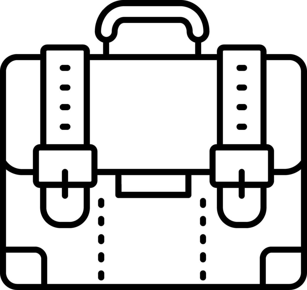 Suitcase Line Icon vector