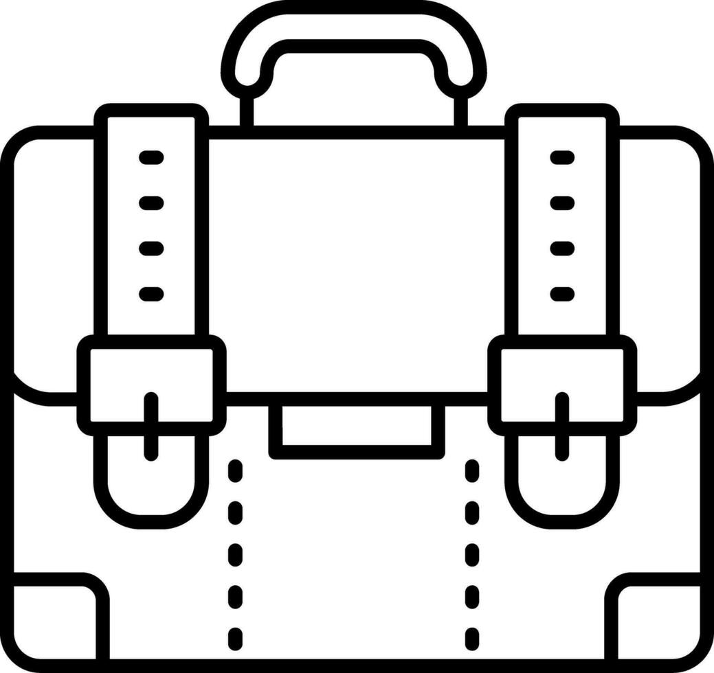 Suitcase Line Icon vector