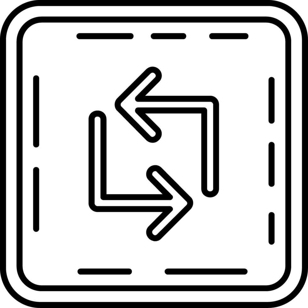 Loop Line Icon vector