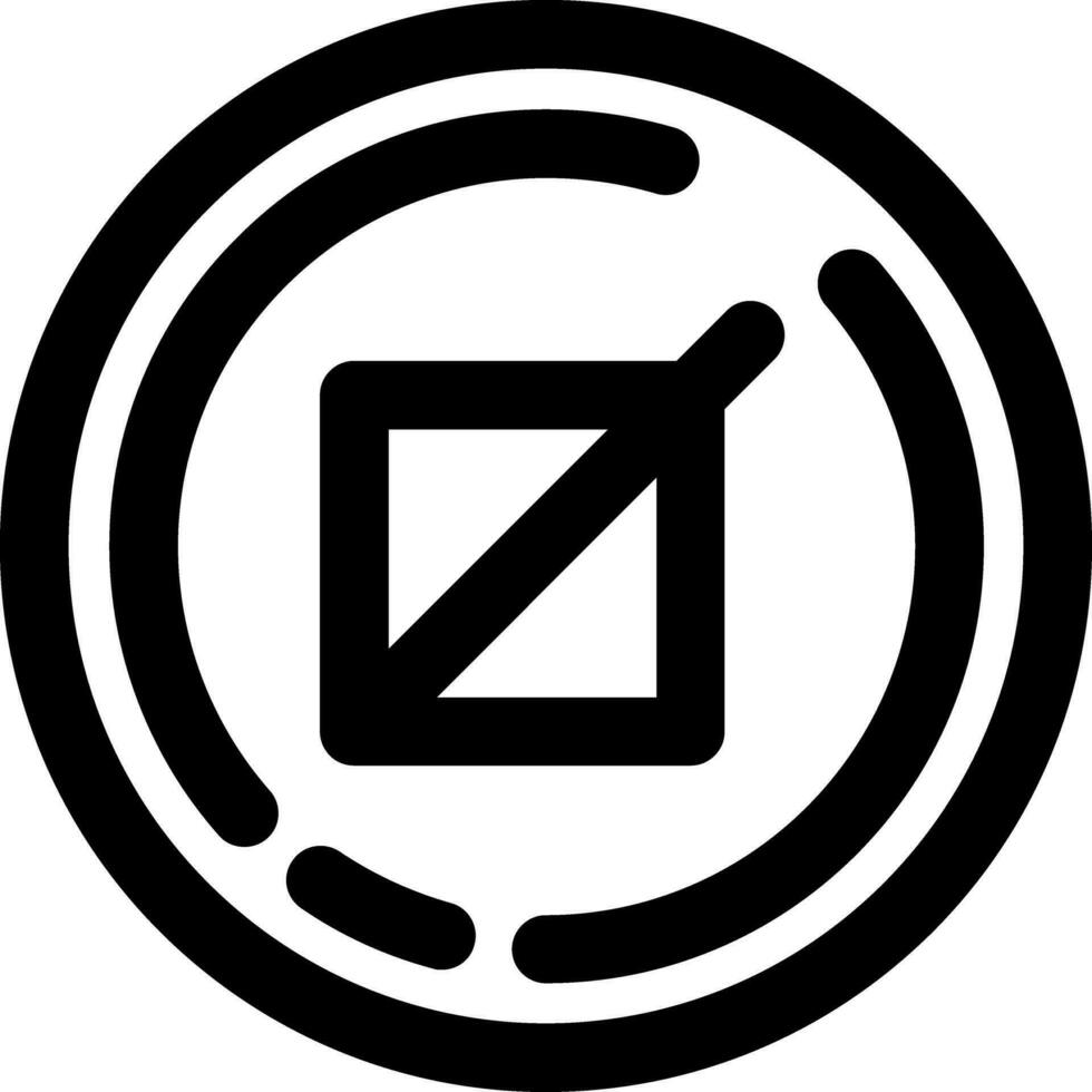 Crop Line Icon vector