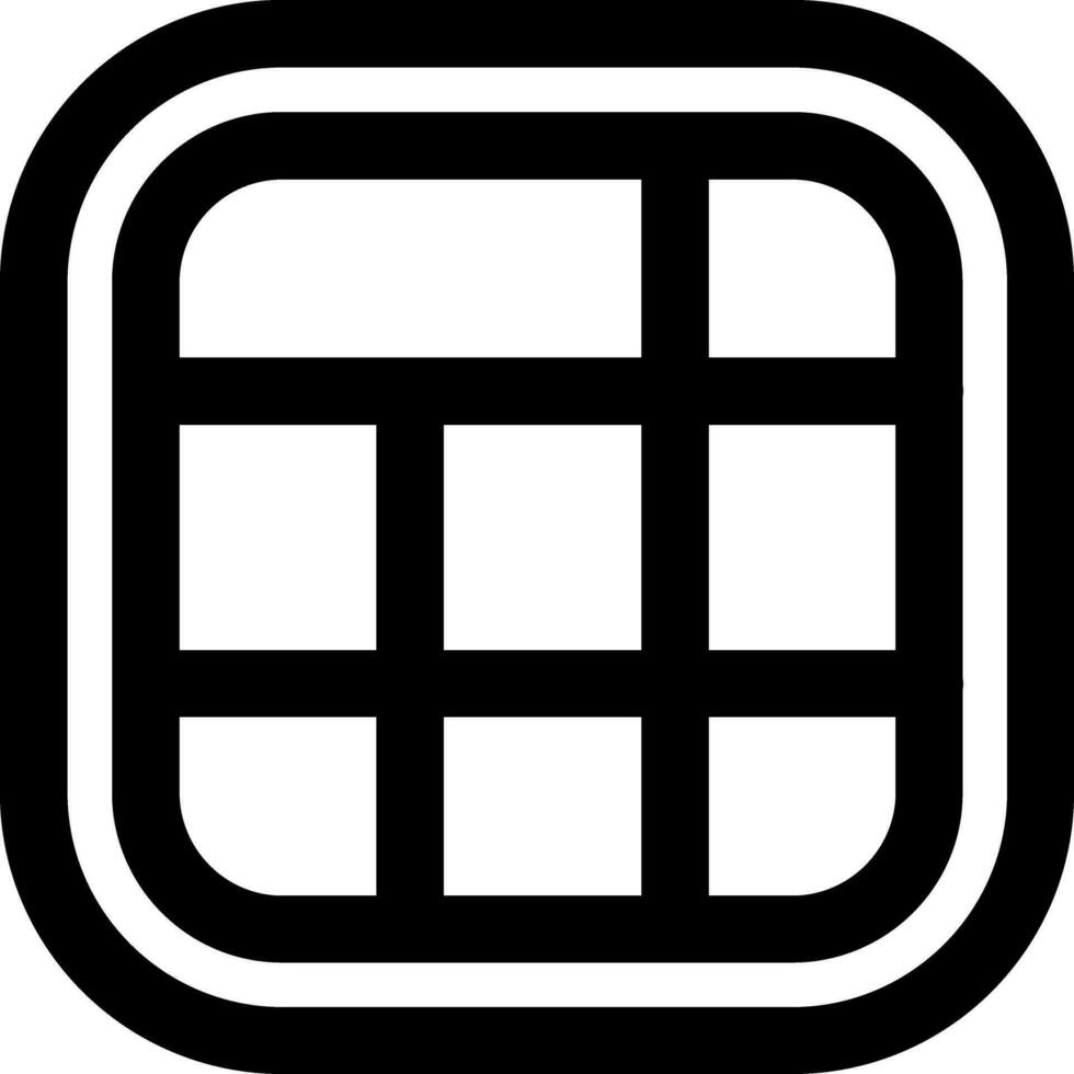 Layout Line Icon vector