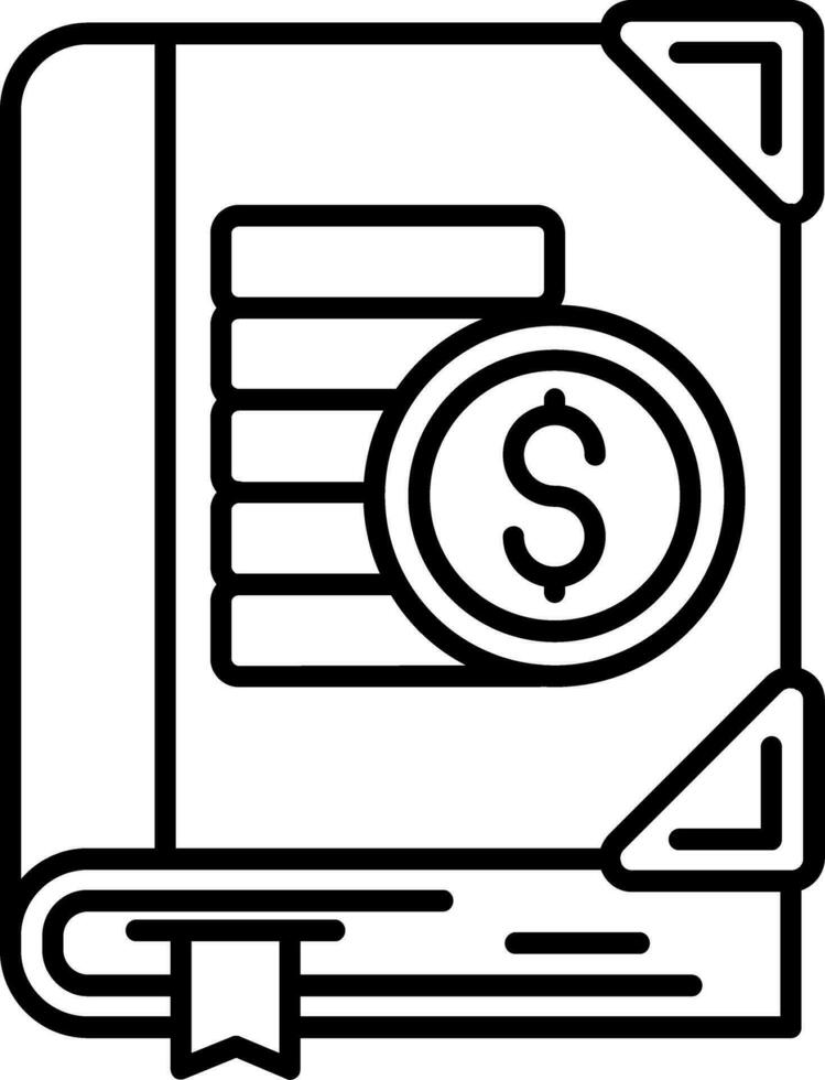Budgeting Line Icon vector