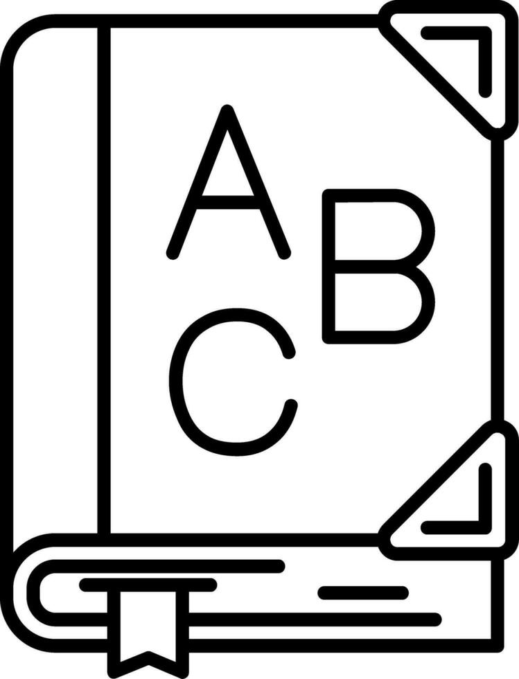 English Line Icon vector