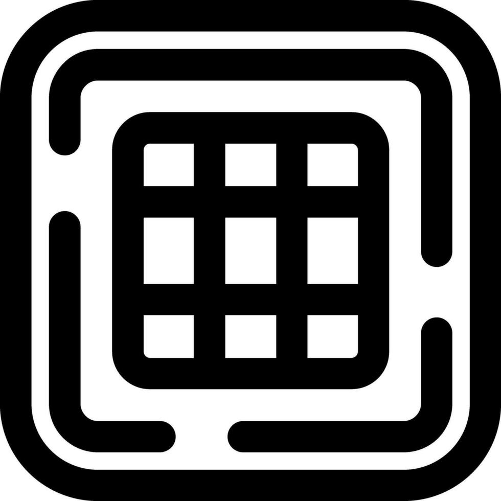 Grid lines Line Icon vector