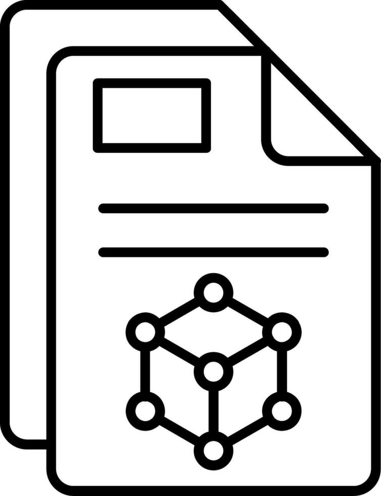 3d Line Icon vector
