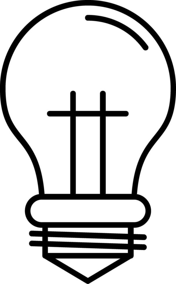 Bulb Line Icon vector