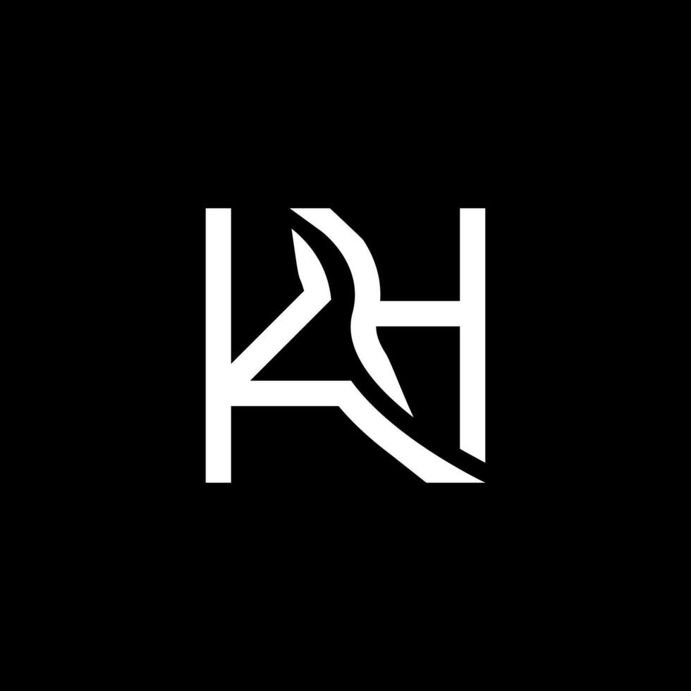 KH letter logo vector design, KH simple and modern logo. KH luxurious alphabet design