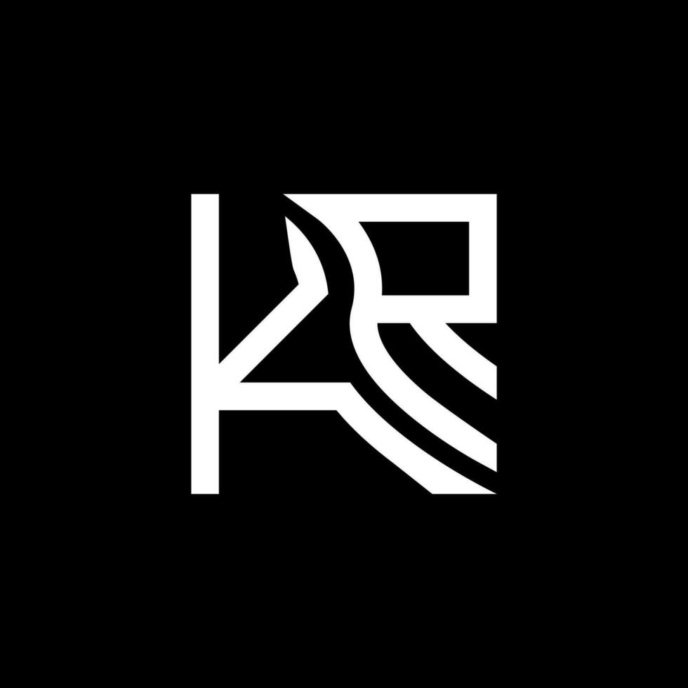 KR letter logo vector design, KR simple and modern logo. KR luxurious alphabet design