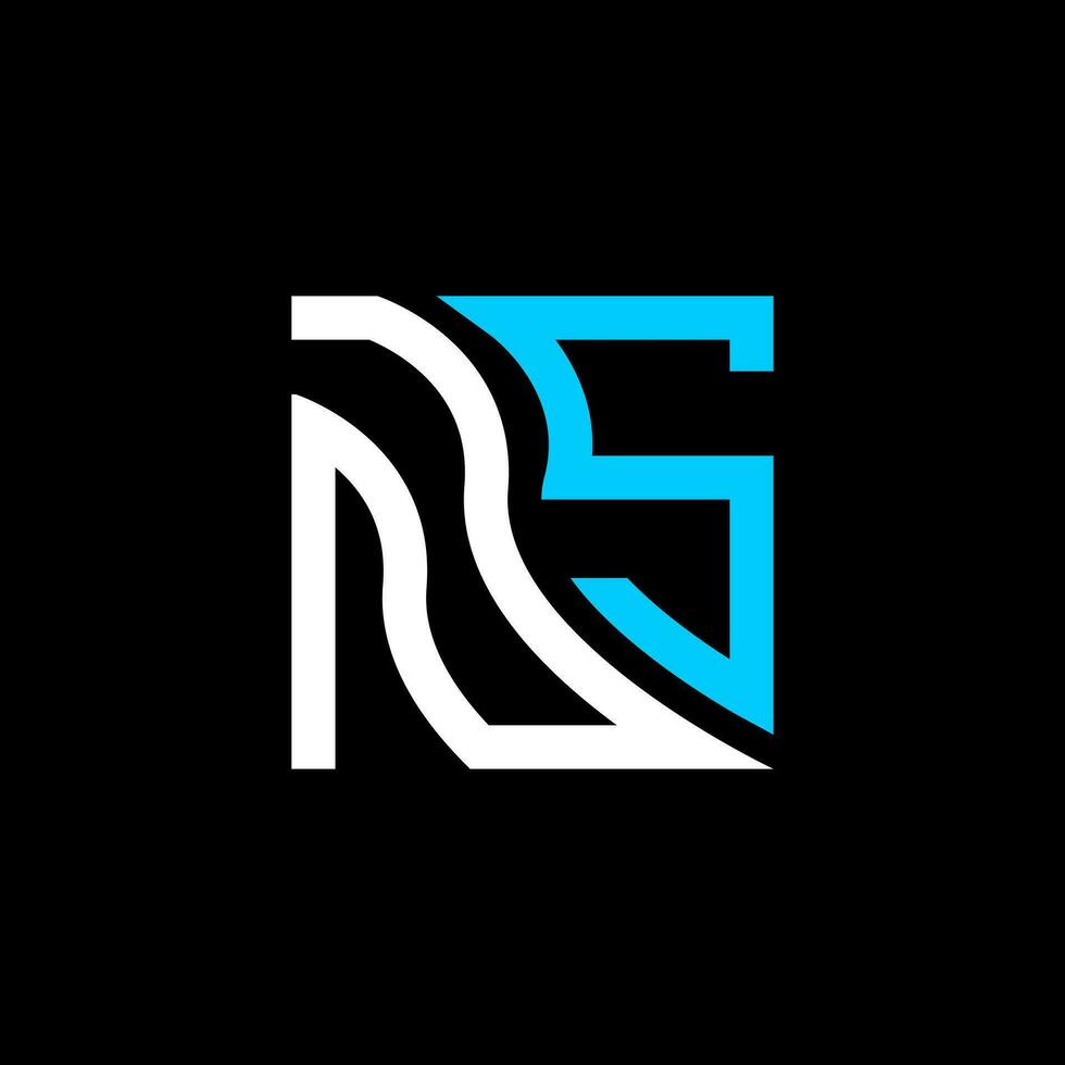 NS letter logo vector design, NS simple and modern logo. NS luxurious alphabet design