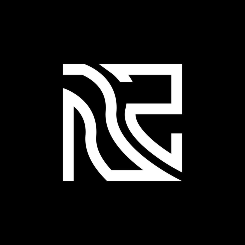 Nueva Zelanda letra logo vector diseño, Nueva Zelanda sencillo y moderno logo. Nueva Zelanda lujoso alfabeto diseño