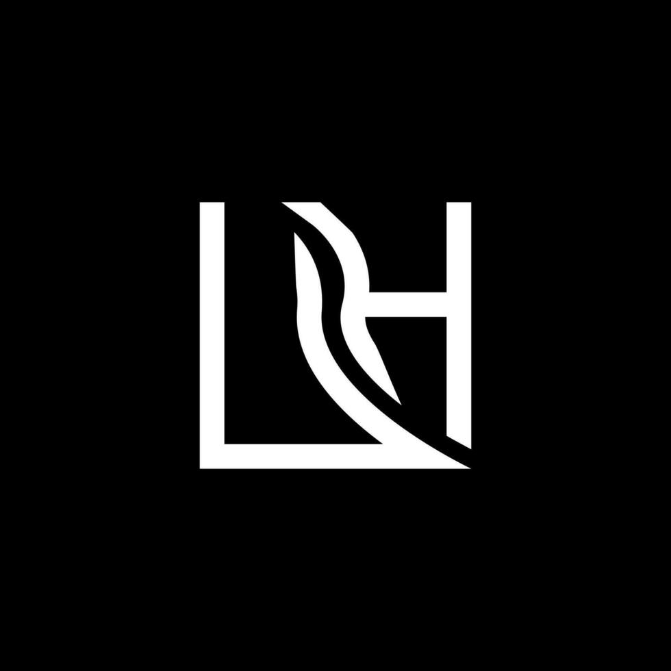 UH letter logo vector design, UH simple and modern logo. UH luxurious alphabet design