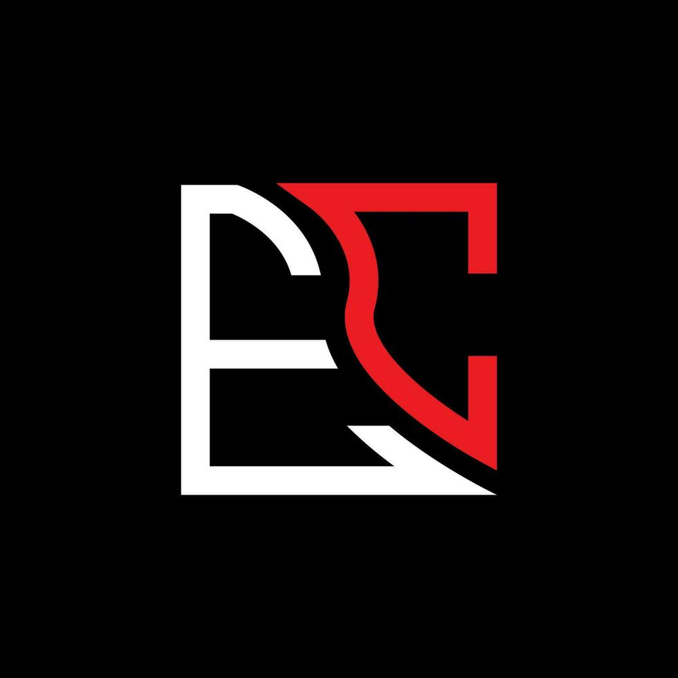 EC letter logo vector design, EC simple and modern logo. EC luxurious alphabet design