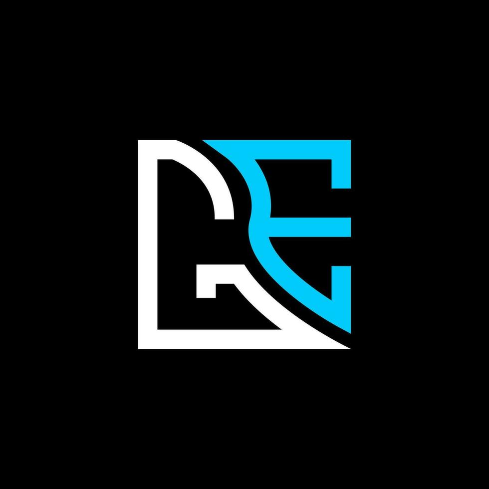 GE letter logo vector design, GE simple and modern logo. GE luxurious alphabet design