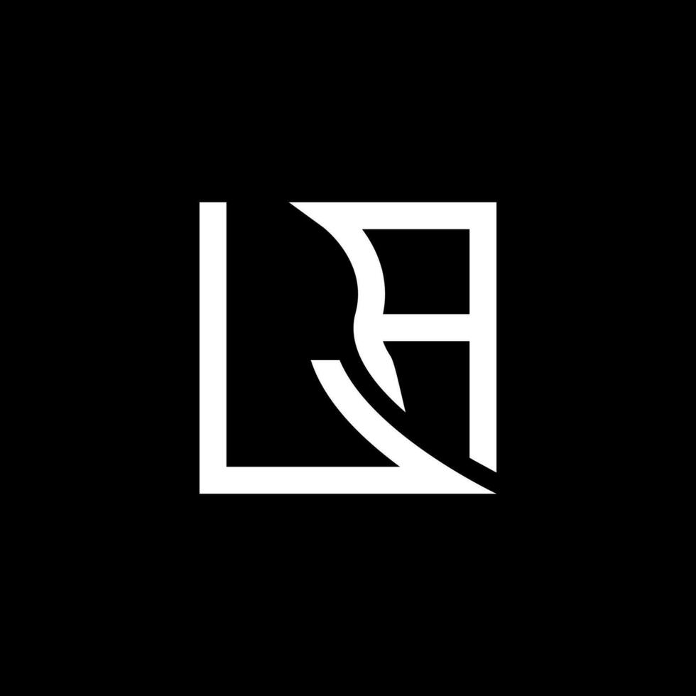 la letra logo vector diseño, la sencillo y moderno logo. la lujoso alfabeto diseño