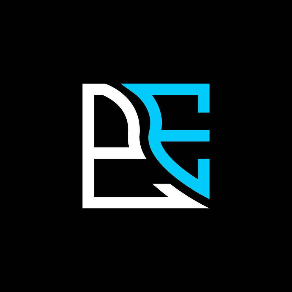 PE letter logo vector design, PE simple and modern logo. PE luxurious alphabet design