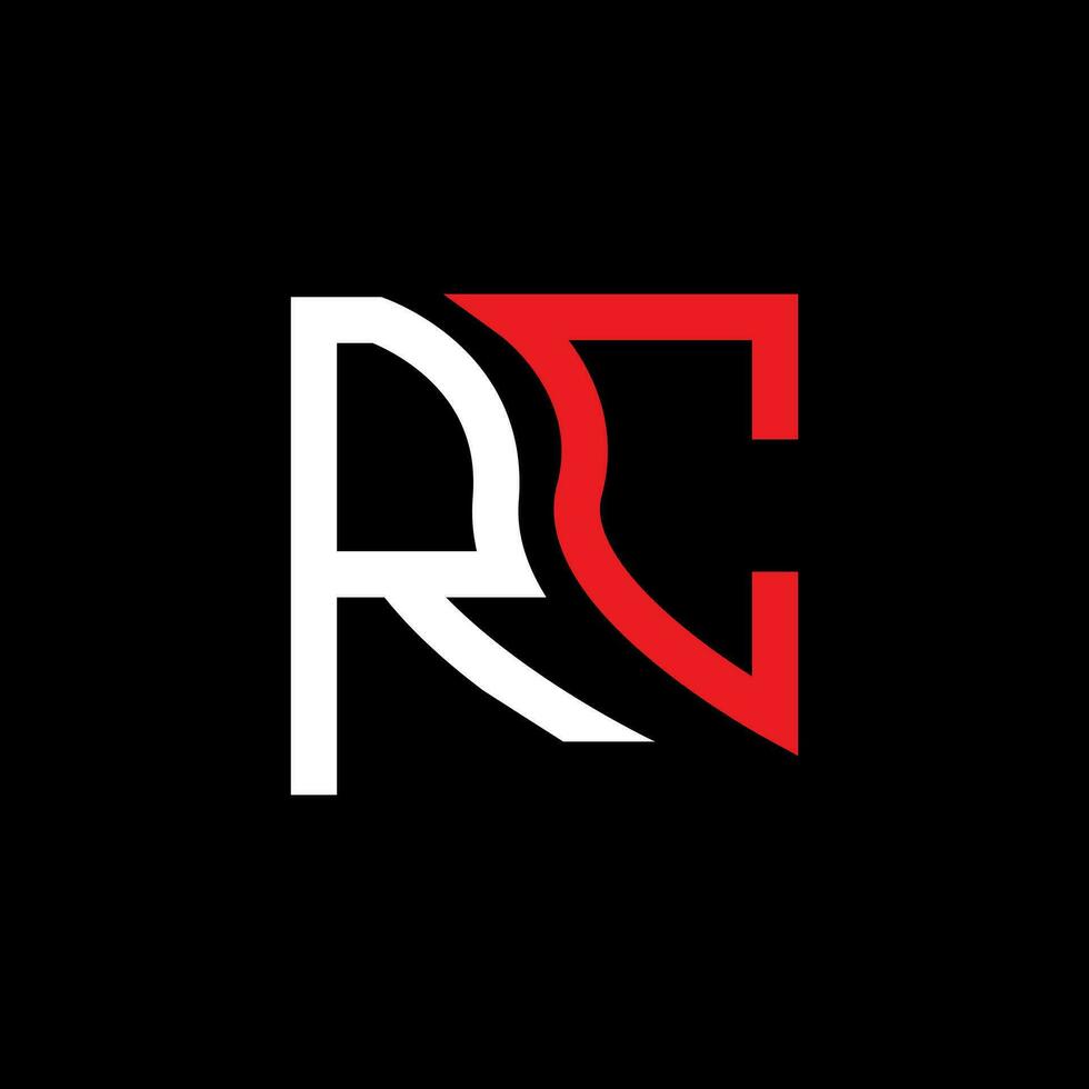 RC letter logo vector design, RC simple and modern logo. RC luxurious alphabet design