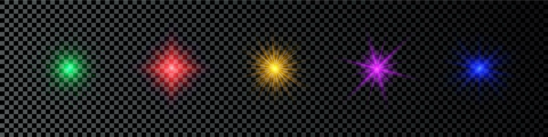 Light effect of lens flare vector