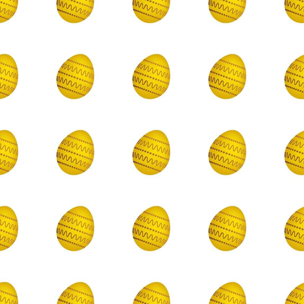 Seamless pattern with colorful Easter eggs. Vector illustration