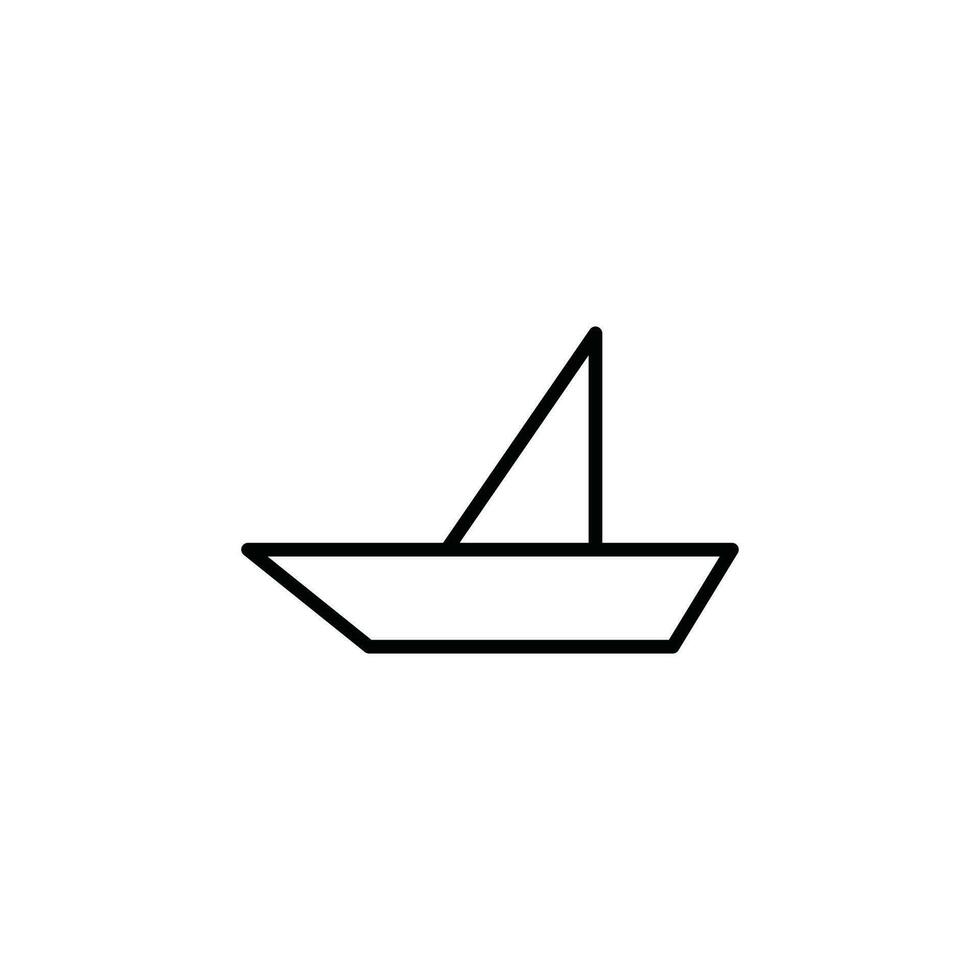 vector de icono de barco