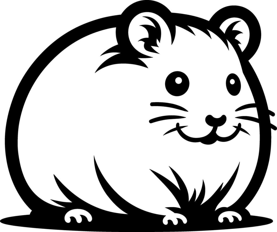 Cute Dwarf Hamster vector