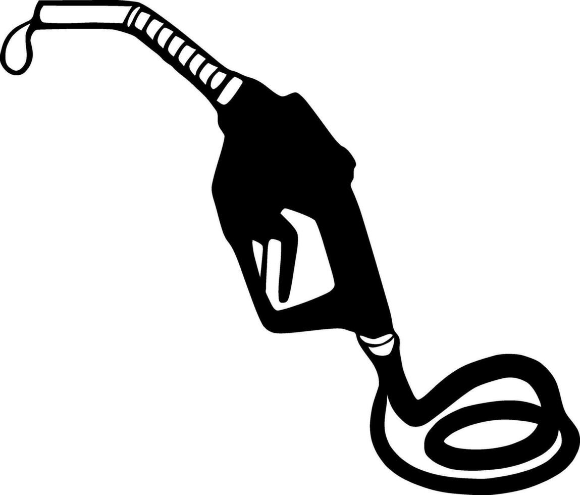 Gasoline Gas Fuel Pump Nozzle vector