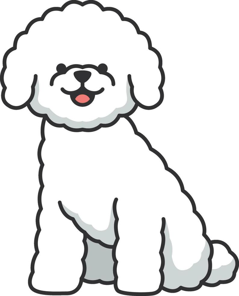 cute bichon dog isolated icon design, vector illustration  graphic