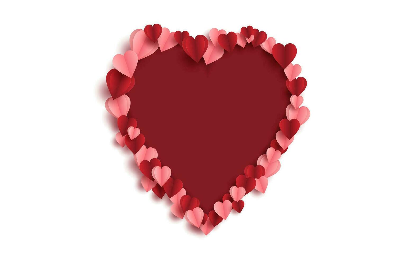 valentines, mothers day big Heart design vector
