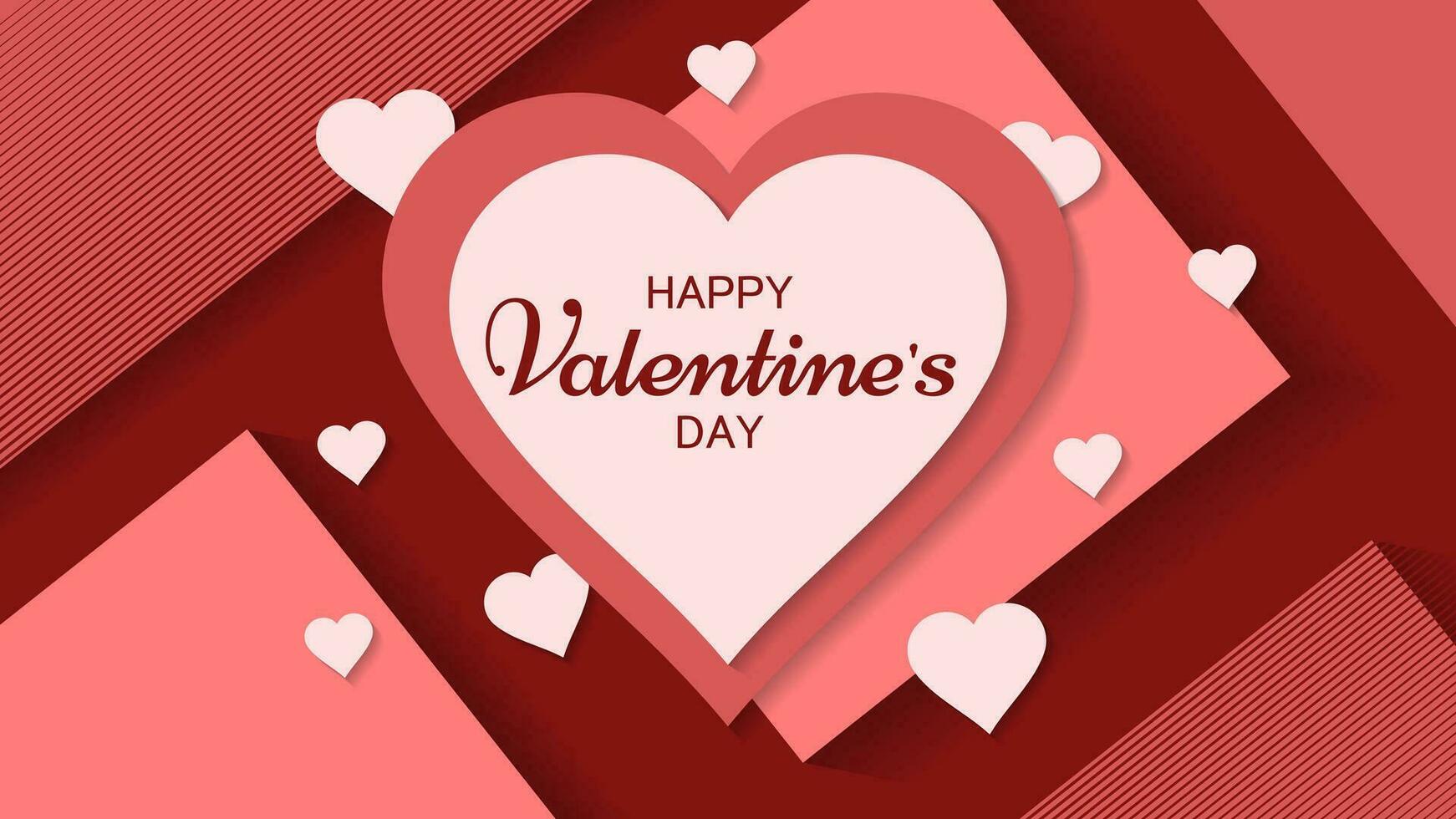 Happy valentine's day background vector ilustration