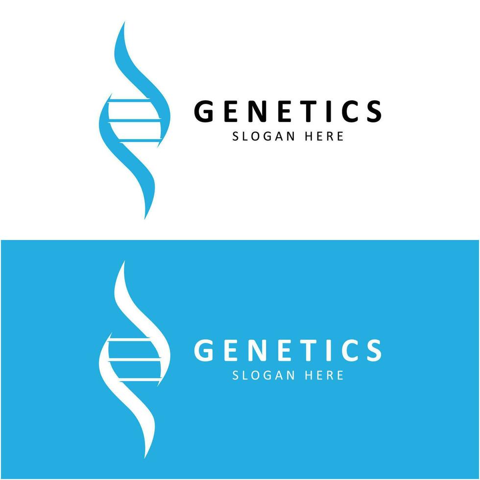 Creative DNA Logo Template. Suitable for the fields of science, technology,various medical and research companies vector