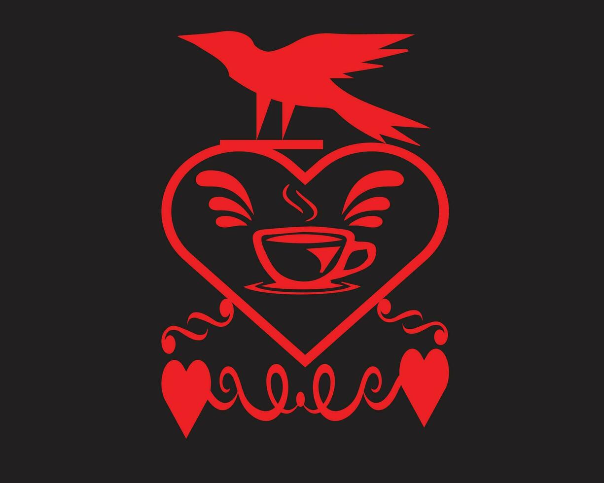 Happy valentine day vector