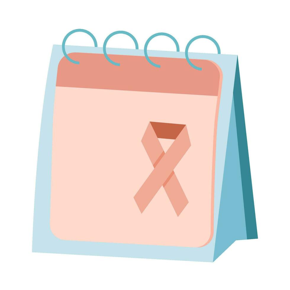 World cancer day with a pink ribbon on it vector