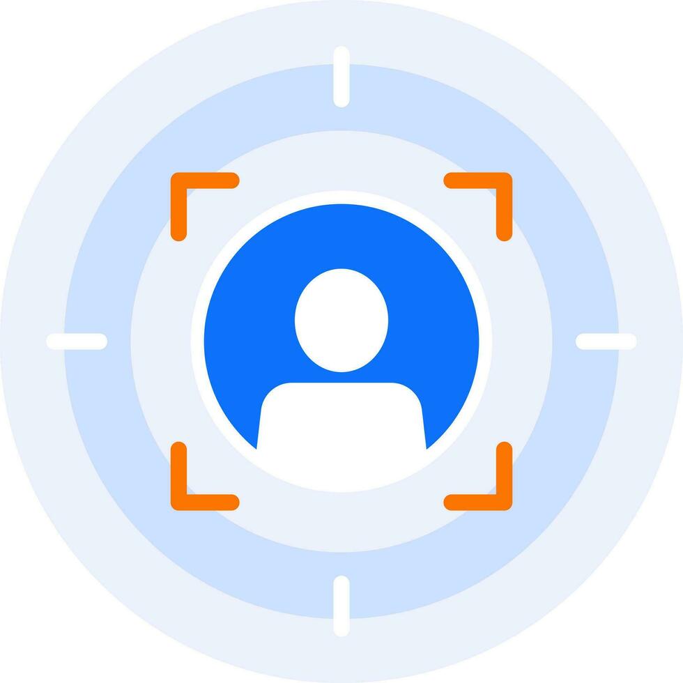 target audience modern icon illustration vector