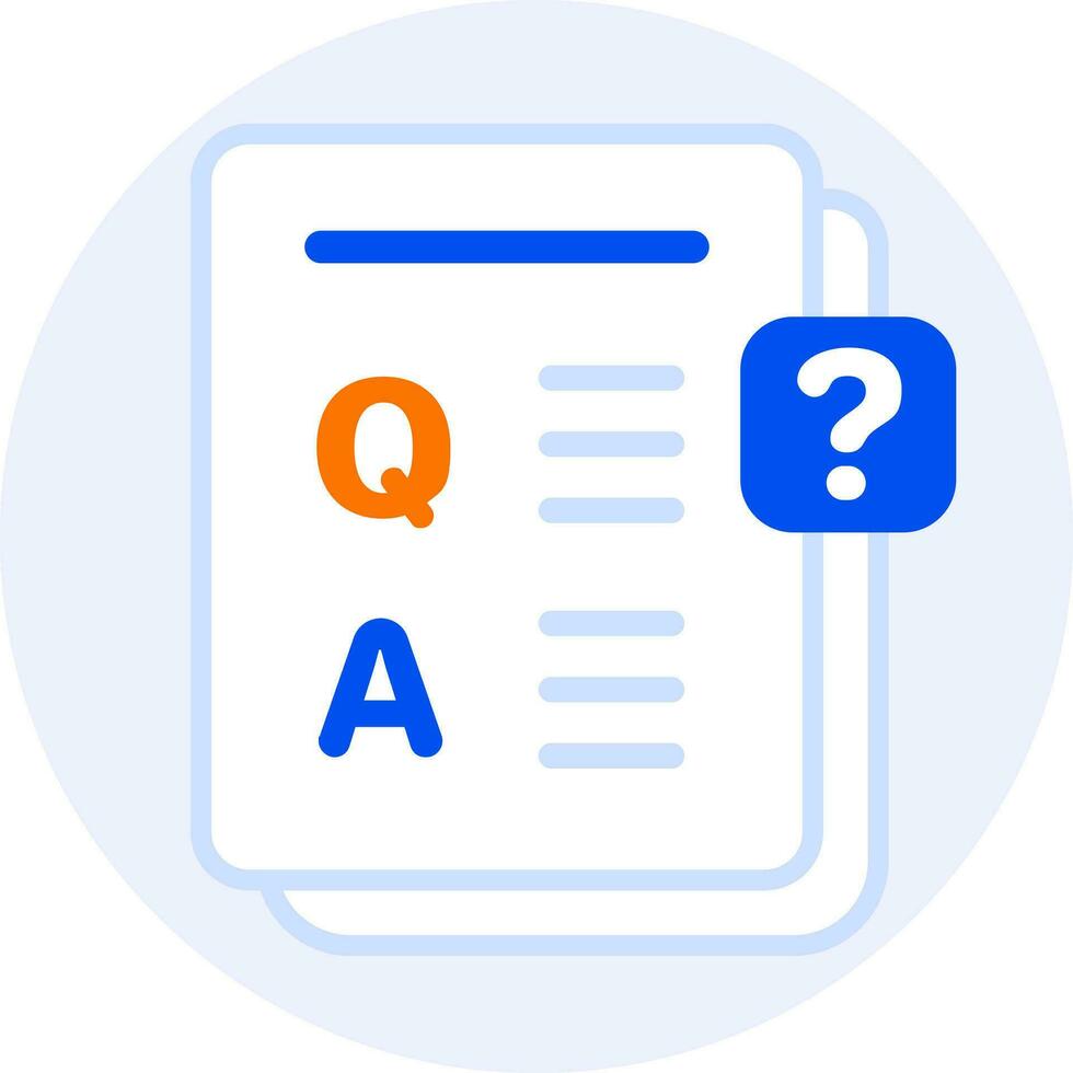 survey questions modern icon illustration vector