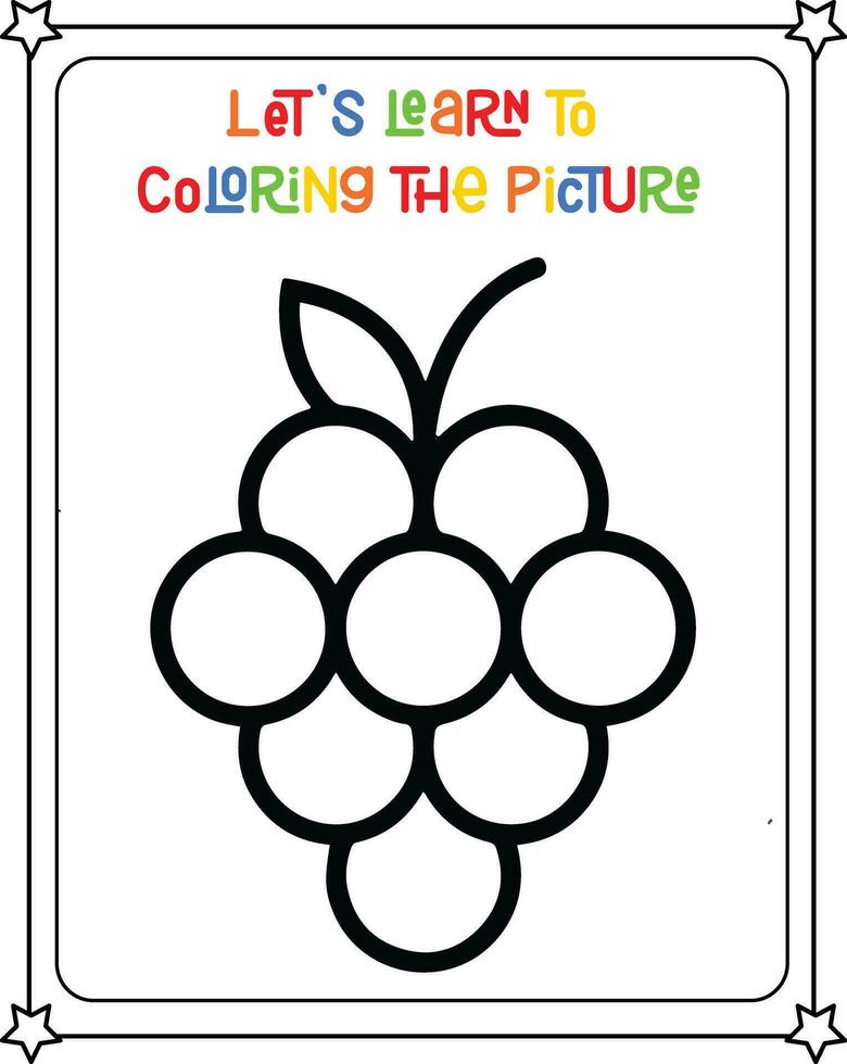 Drawing vector image wine fruit