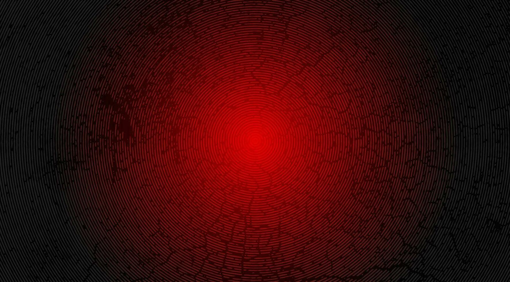 geometric fingerprint art digital fingerprint, a circular pattern on a black background, a lava red background with cracks and cracks, a red light on a black grunge texture, vector