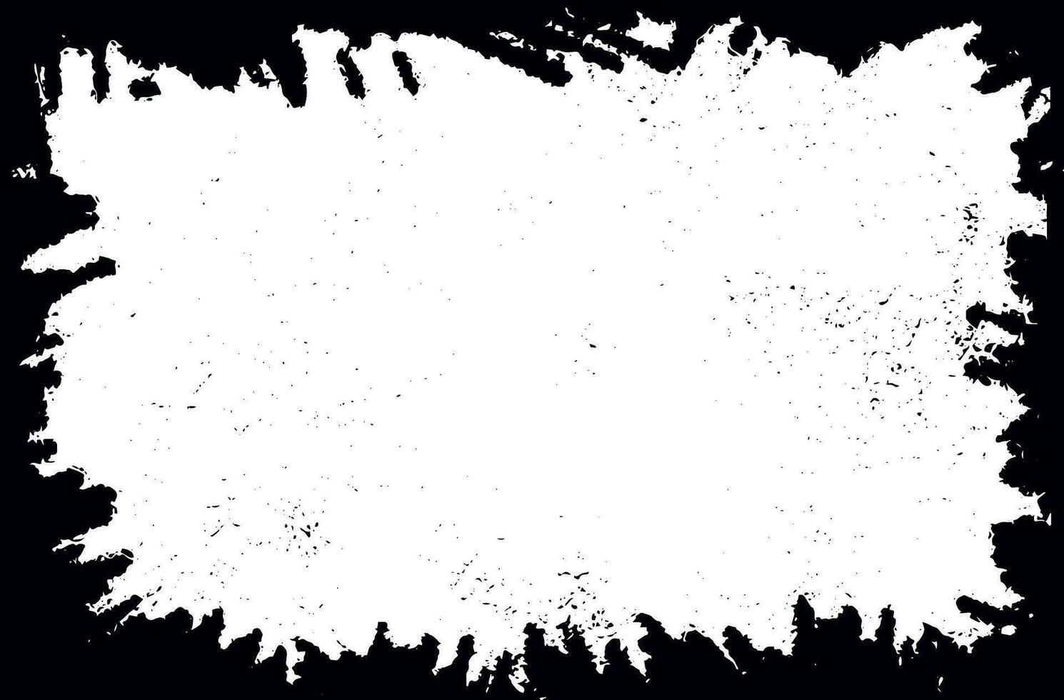 a white paint splatter on a black frame background, a white square with a black border, rectangular frame black frame copy space banner distressed background grunge vector rectangle