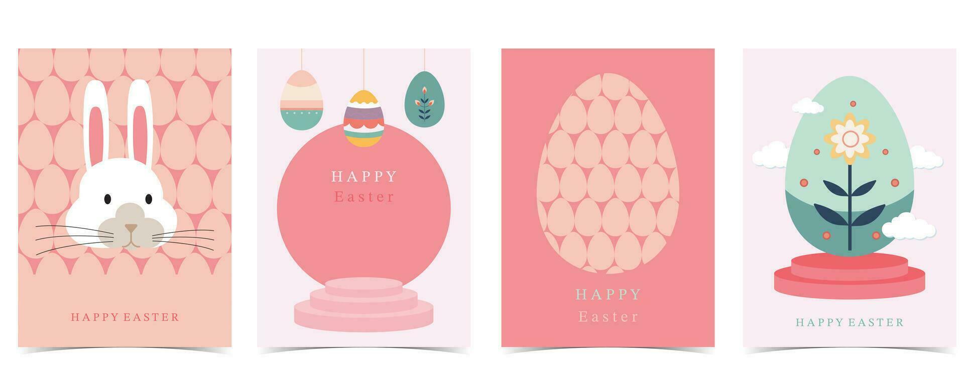 Easter day background for vertical a4 design with geometric style vector