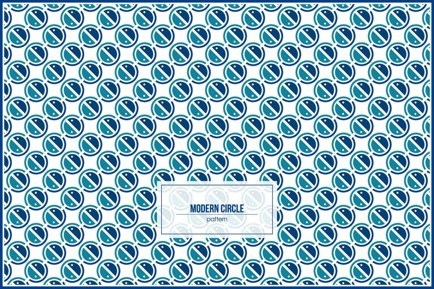 creative shape of modern blue circle pattern vector