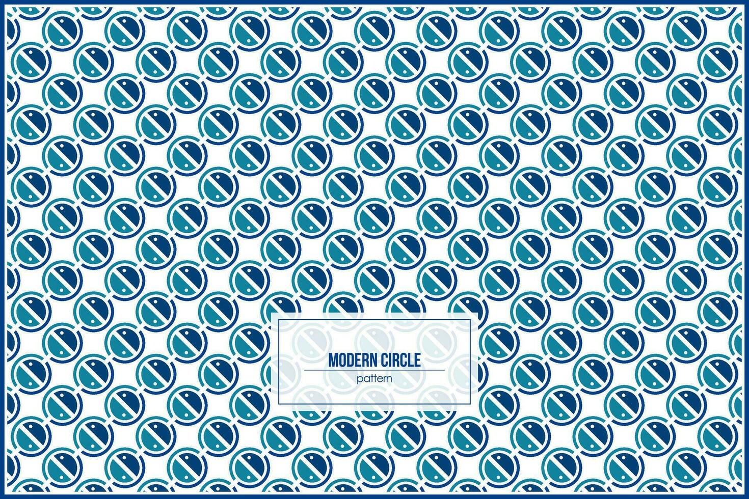 creative shape of modern blue circle pattern vector