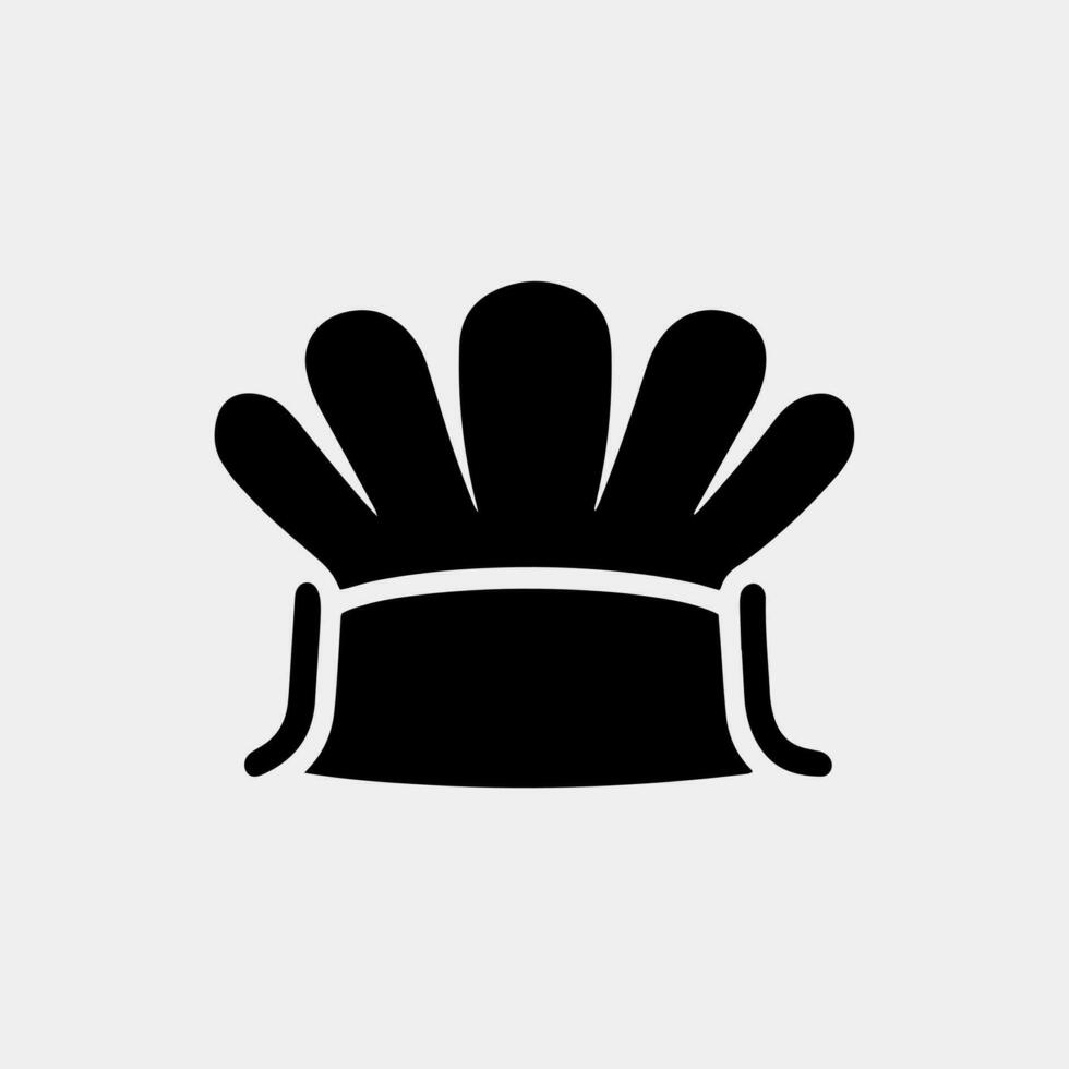 chef cap bakery icon vector illustration