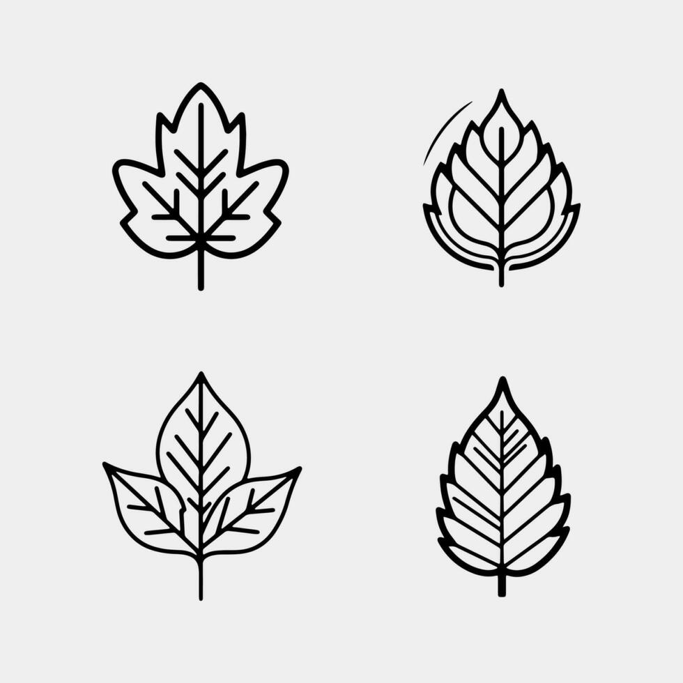 leaf icon leaves sign vector illustration